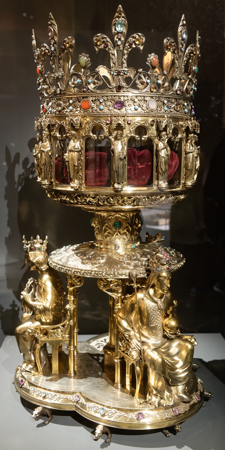 The 1862 reliquary of the Crown of Thorns associated with Notre-Dame Cathedral in Paris.