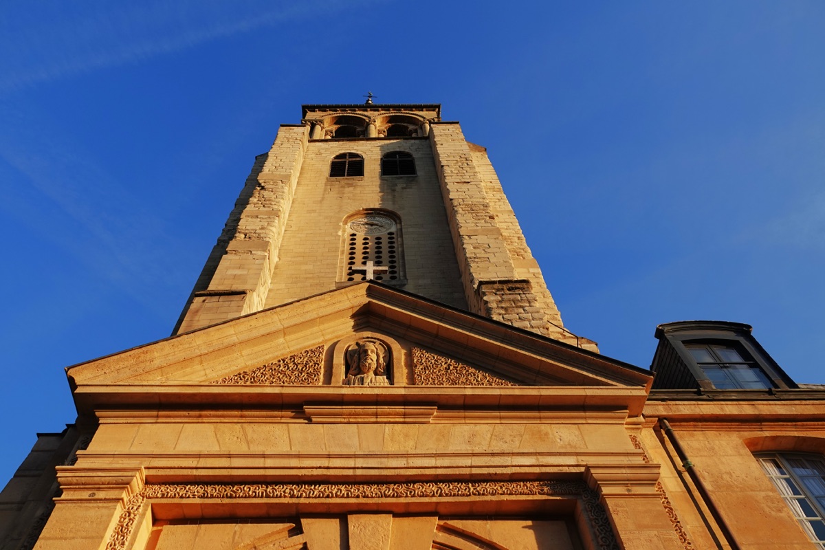 The exterior of Saint-Germain-des-Pres in Paris.