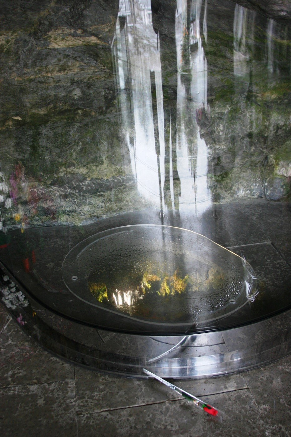 A Lourdes water fountain near the Grotto of Massabielle.
