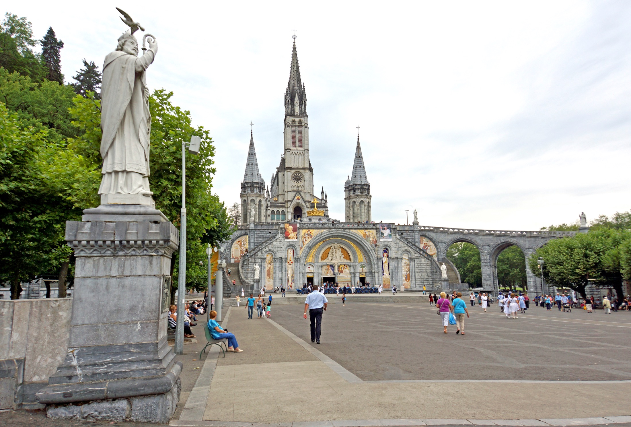 The Sanctuary of Our Lady of Lourdes and Rosary Basilica