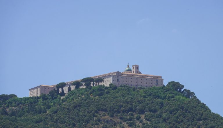 The Abbey of Monte Cassino on its mountain