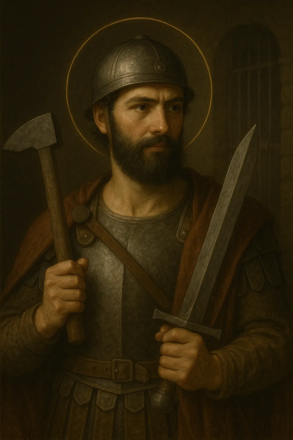 Saint Adrian portrait