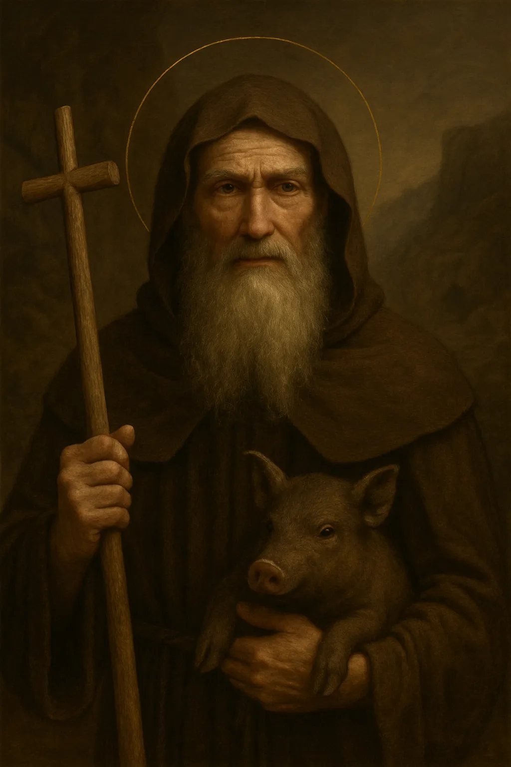 Saint Anthony of Egypt portrait