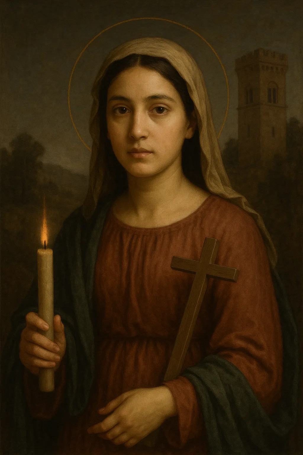 Saint Barbara portrait