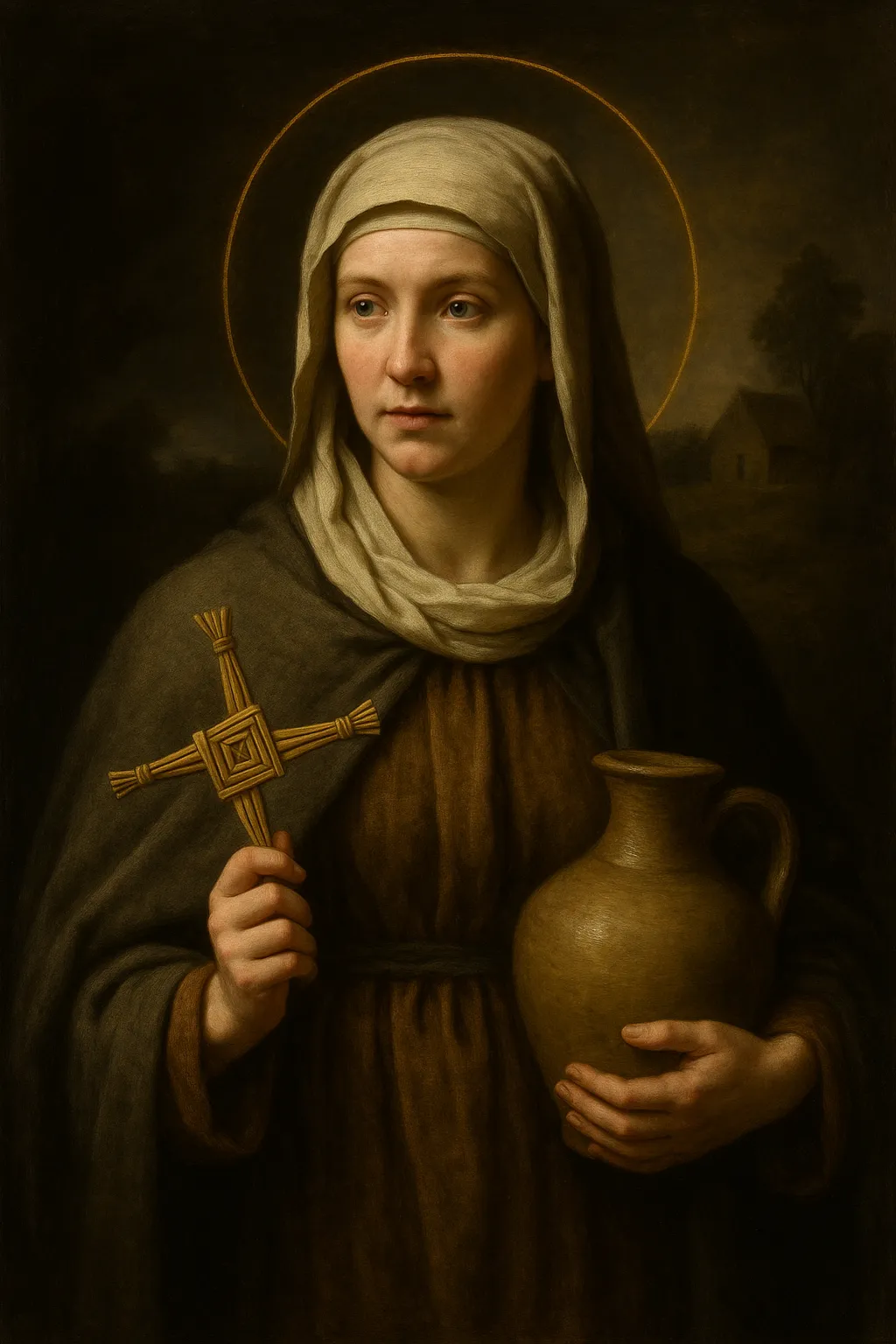 Saint Brigid of Kildare portrait