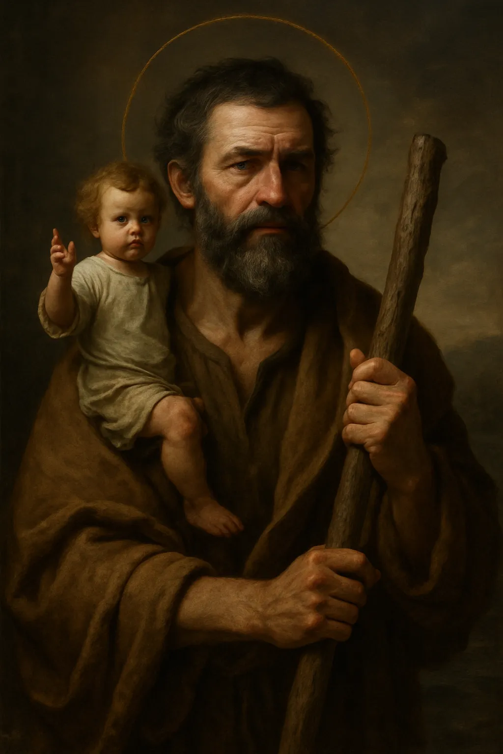 Saint Christopher portrait