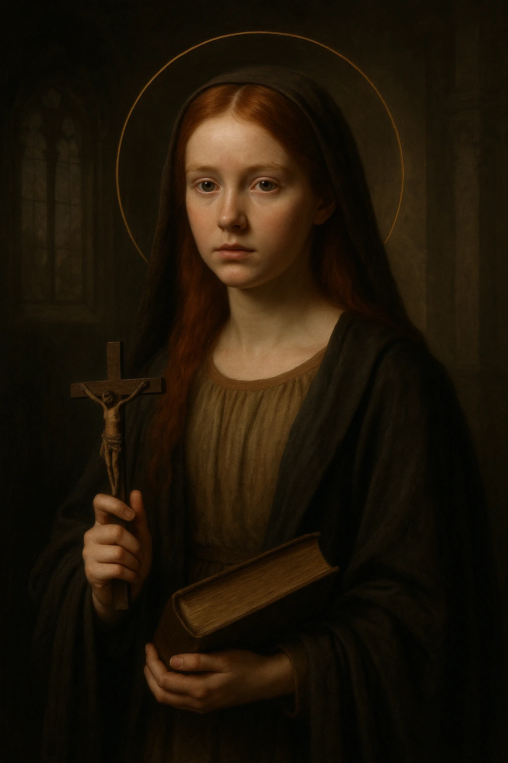 Saint Dymphna portrait