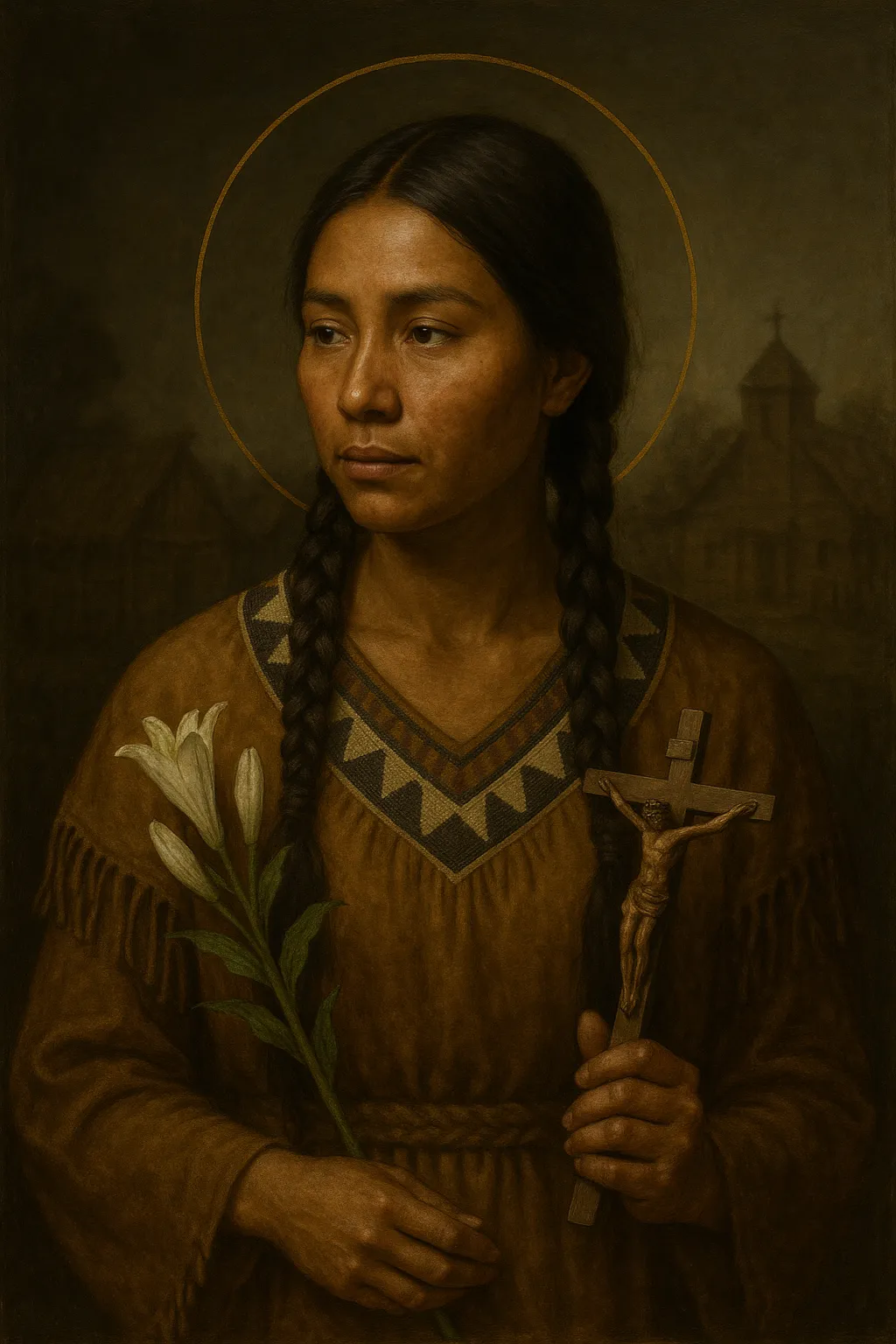 Saint Kateri Tekakwitha portrait