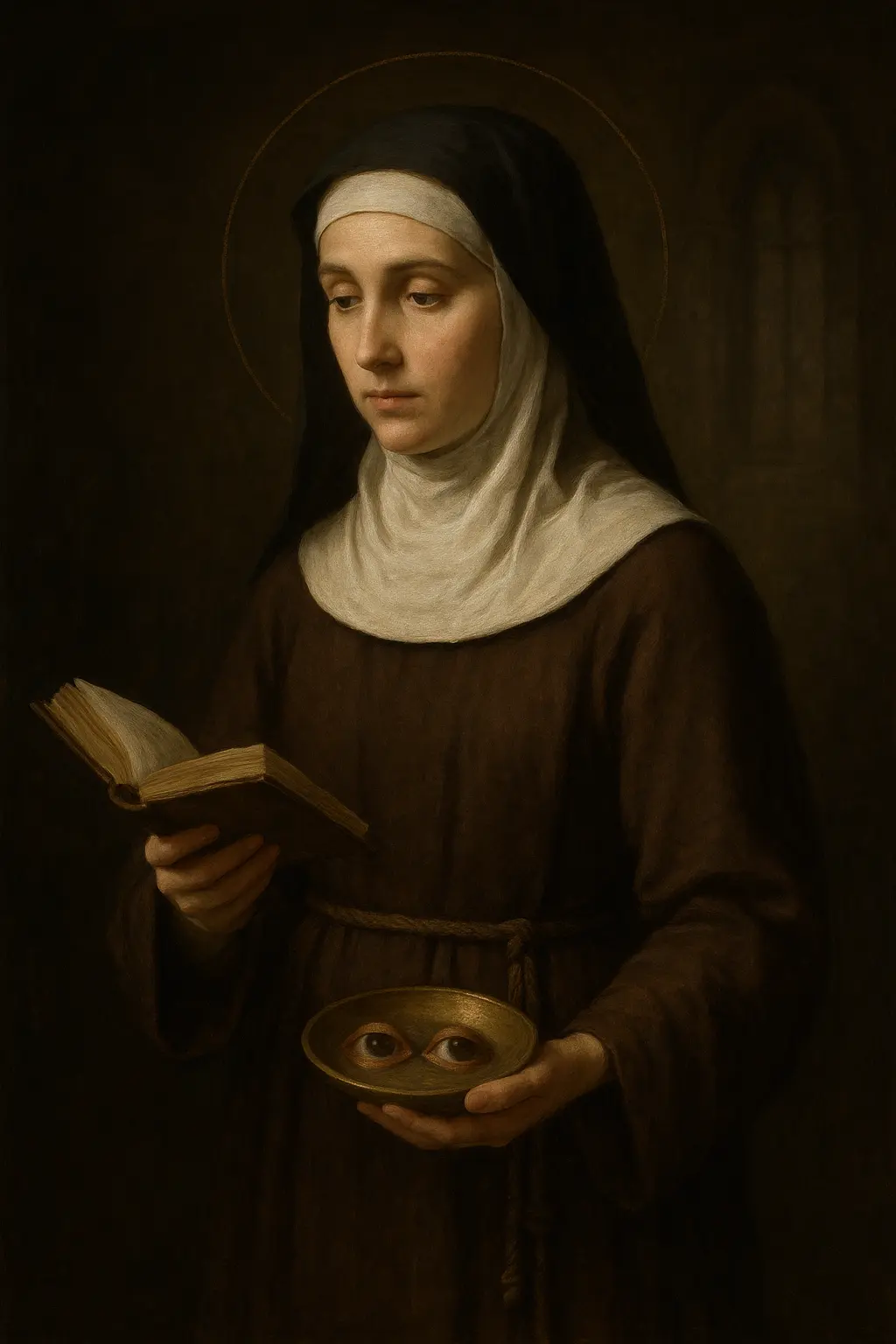 Saint Odilia of Alsace portrait