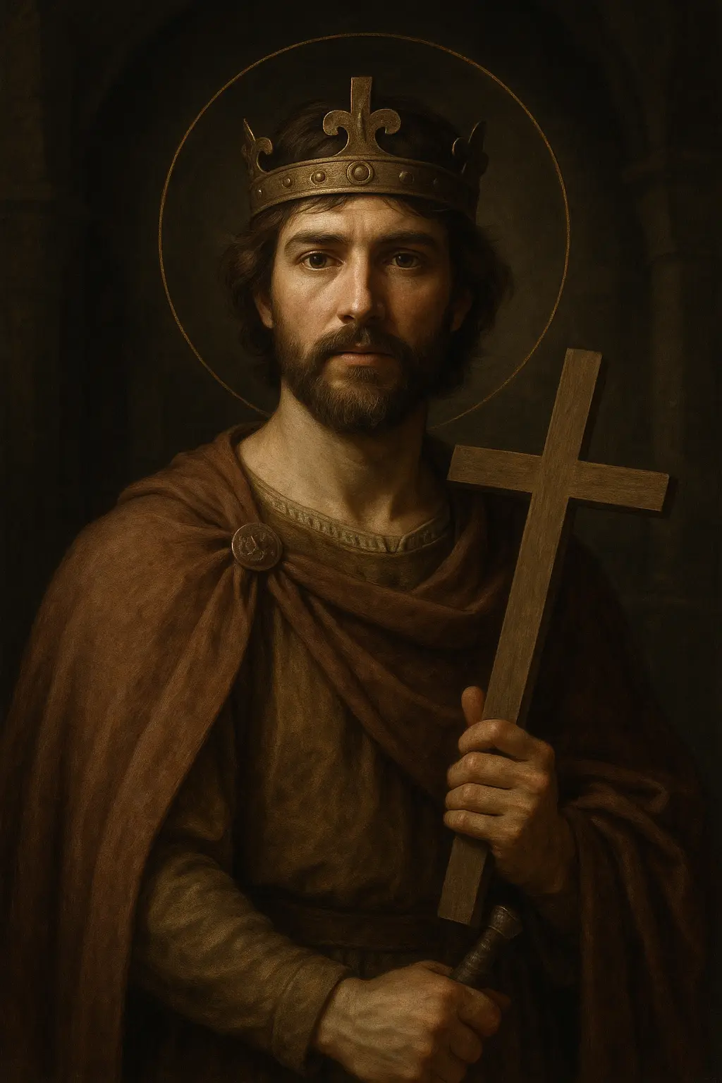 Saint Oswald of Northumbria portrait