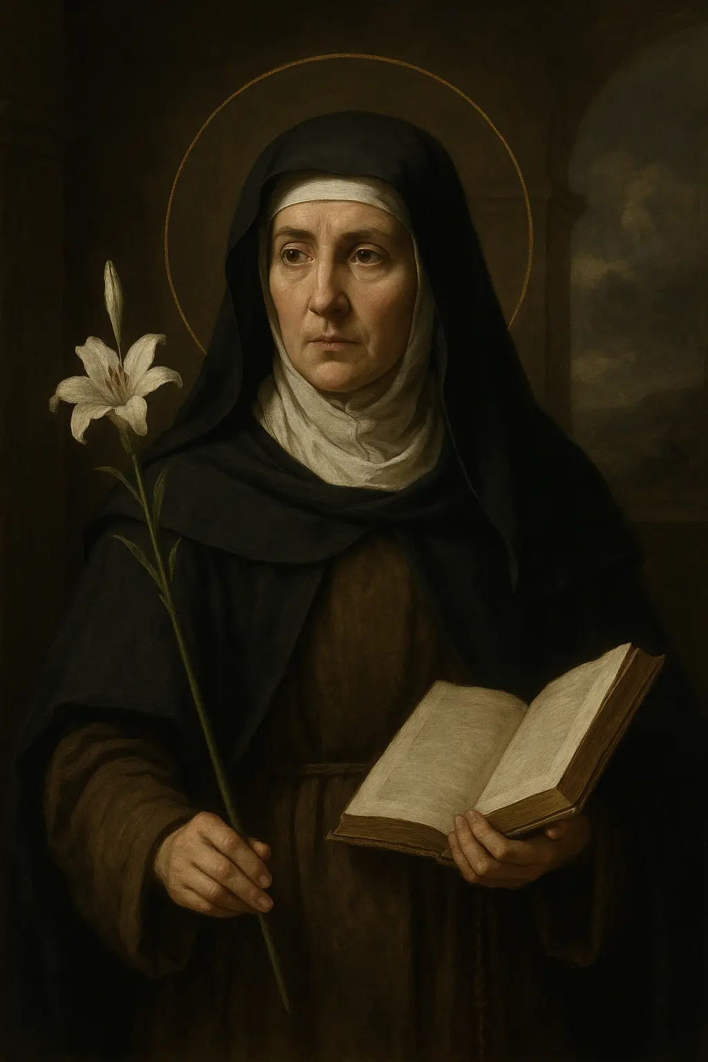 Saint Scholastica portrait