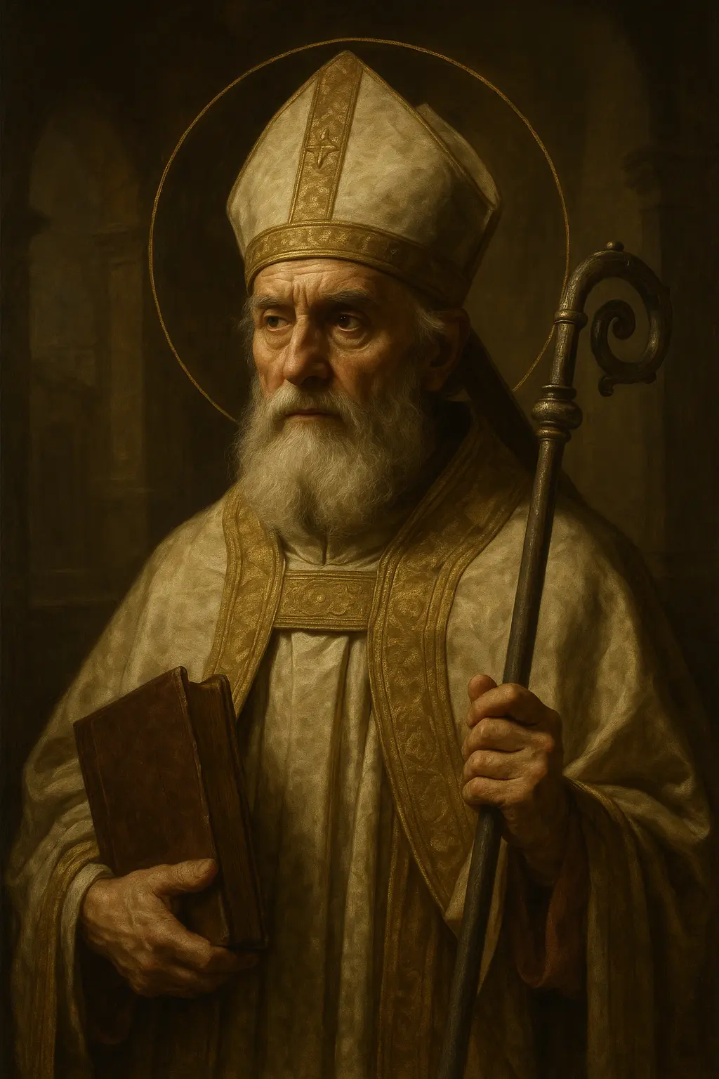 Saint Sylvester portrait