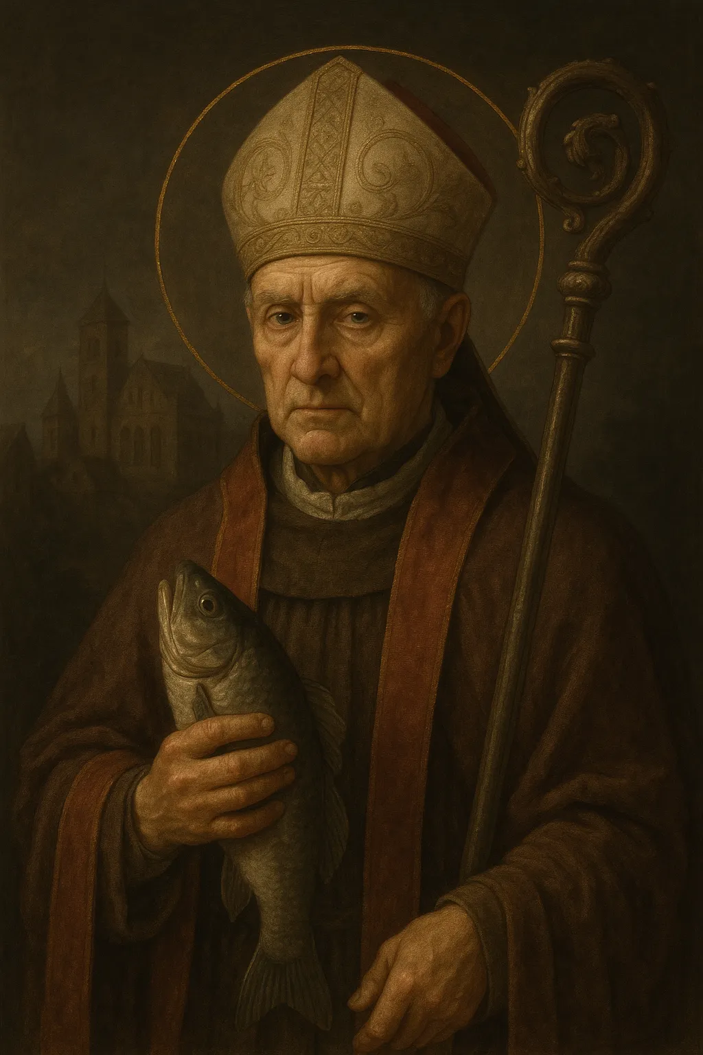 Saint Ulrich of Augsburg portrait